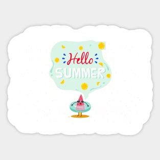 hello summer Sticker